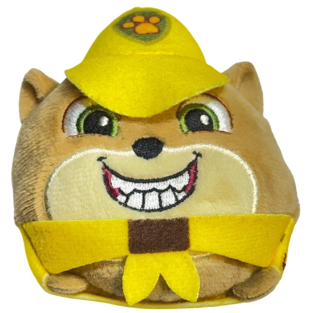 Paw Patrol Rubble Squishy Plush Toy Kids Small Soft Stuffed Animal